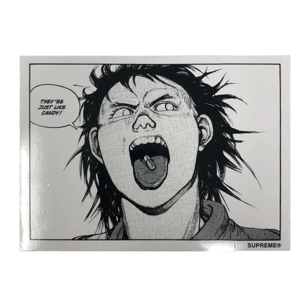 Supreme Akira Pill Sticker FW17 Tetsuo Manga Graphic Collaboration Authentic
